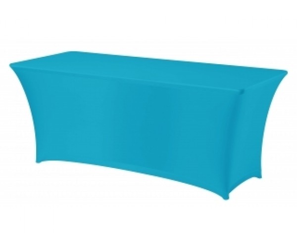 Turquoise Spandex Trestle Tablecloth 