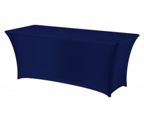 Navy Spandex Trestle Tablecloth 