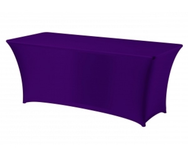 Purple Spandex Trestle Tablecloth 