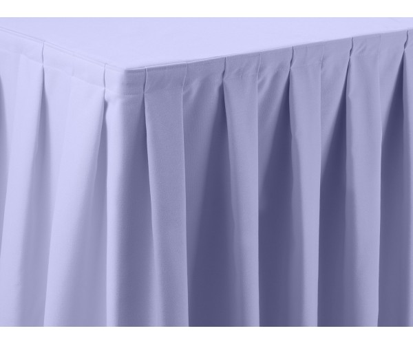 Light blue best sale skirt table