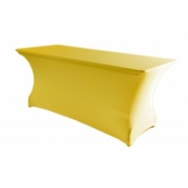 Yellow Spandex Trestle Tablecloth 