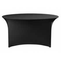 Black Spandex Round Stretch Tablecloth 