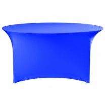 Royal Blue Spandex Round Stretch Tablecloth 
