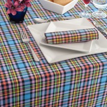 Tartan Navy & Pink 