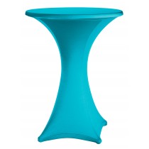 Turquoise Spandex Poseur Tablecloth 